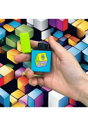 Zengaz Renkli Zar Turkuaz Çakmak