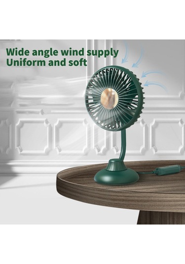Taşınabilir Mini Araba Fanı Düşük Gürültülü Güçlü Sessiz Fan 3 Hız Ayarları Araba / Ev Seyahat İçin 360 Derece Vantilatör 53042841