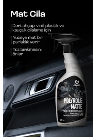 Polyrole Matte Torpido Parlatıcı Temizleyici Araba Içi Konsol Göğ