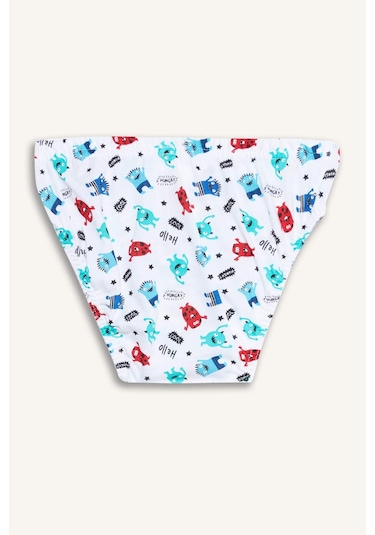 DeFacto Erkek Çocuk Canavar Baskılı 3'lü Slip Külot E6879A825SPWT34 DeFacto Erkek Çocuk Canavar Baskılı 3'lü Slip Külot E6879A825SPWT34