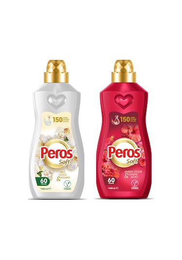 Peros Soft 1440 Ml İnci Çiçeği & Kaşmir Ve Amber & Sandal Ağacı 2 Li Set 2'li Set