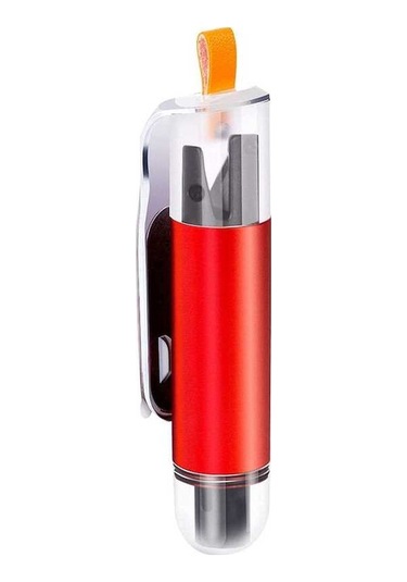 Pazly Acil Durum Çekiçli Araba Cam Kırıcı Ve Emniyet Kemeri Kesici - Kırmızı/mavi, Taşınabilir, Kompakt, Güvenlik Aleti