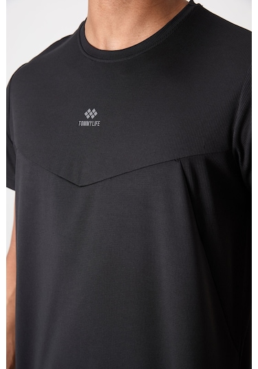 Tommy Life Siyah Polyester Nefes Alan Dokulu İnce Esnek Standart Fit Erkek Performans T-shirt - 88391 Siyah Tommy Life Siyah Polyester Nefes Alan Dokulu İnce Esnek Standart Fit Erkek Performans T-shirt - 88391 Siyah