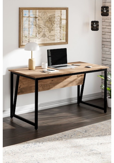 Ms2 Çalışma Masası,ofis Masası - 70x140 Cm - Çam Ms2 - 140 - Çam