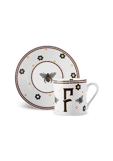 Karaca  F Harfli Kahve Fincanı 80 ml