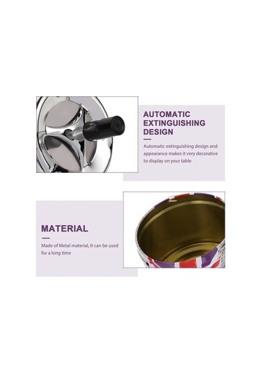 Ulzyvf Pratik Taşınabilir Tablası Söndürme Paslanmaz Otomatik Ofis Küllük Küçük İçin Gösterildiği Gibi Ev Çelik Araba Xb