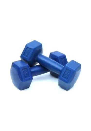 1kg Plastik Köşeli Dambıl 2 Parça 4172