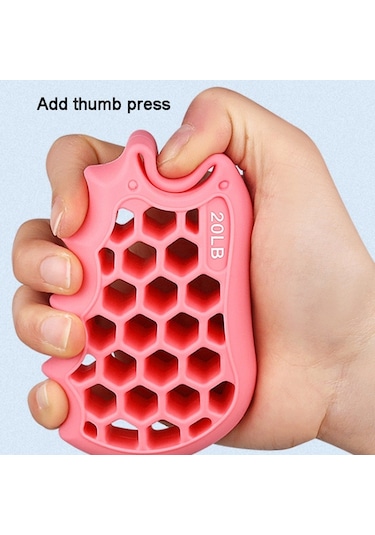 Petek Elastik Silikon Parmak Egzersiz Kavrama Güçlendirici Eğitim El Tutucu - Bebek Mavisi