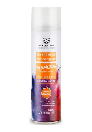 Ashley Joy İnce Telli Saçlar İçin Volumizing Kuru Şampuan Aqua Bubble Kokulu 200 ML