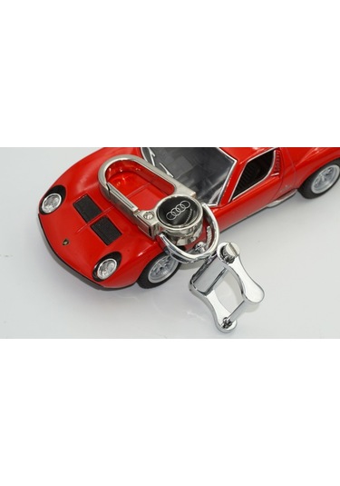 Audi Uyumlu Logo Krom Metal Stil Anahtarlık New Style (324200677)