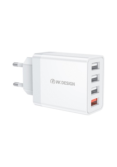 Wk Wp-u125 Youpin Serisi 18w Qc3.0 4 Usb Portları Hızlı Seyahat Şarj Cihazı, Ab Fişi Diğer