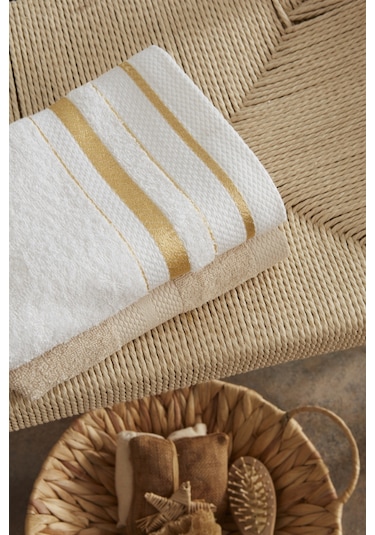 Karaca Home Glory Lurex 9 Parça Aile Banyo Seti Gold-bej 200.22.05.0177