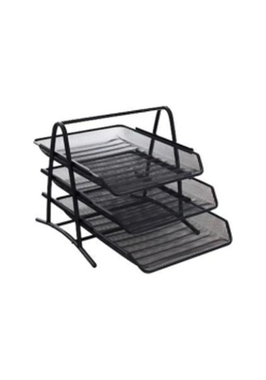 GLOBOX - 3’lü Metal Evrak Rafı