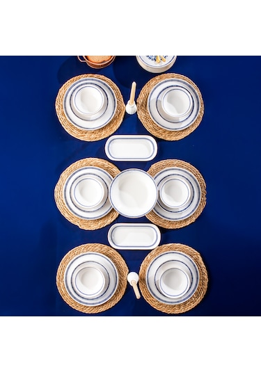 Perotti French Altın Yaldızlı Stoneware 27 Parça Yemek Takımı