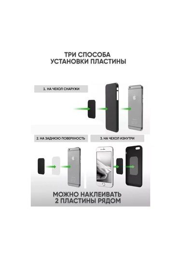 Technoroom Araç Izgarası İçin Manyetik Telefon Tutucu 185287709 Siyah