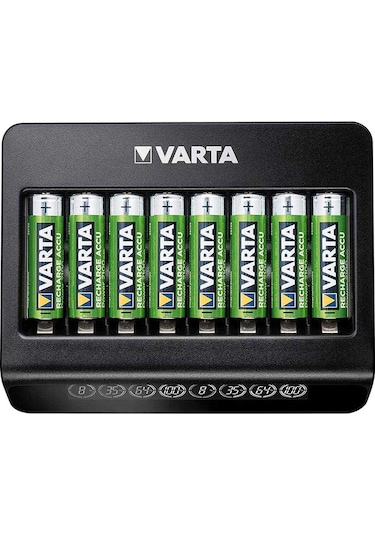 Varta LCD Multi Şarj Cihazı + 8 Adet 2100 mAh AA Şarjlı Kalem Pil