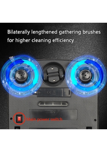 3'ü 1 Arada Akıllı Usb Şarjlı Süpürme Makinesi Spreyli Siyah