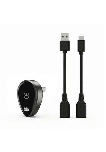 Bix Cb01 2.4g/5g Wifi Carplay Android Auto Kabloludan Kablosuza Çevirici Usb Adaptör Siyah Diğer