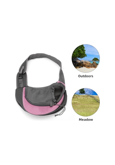 Samdoo Küçük Evcil Hayvanlar İçin透气klı Askılı Taşıma Çantası - Pembe S 3 Kg'a Kadar , Kolluklu, Ayarlanabilir Kemer, Güvenli Kilit Ve Çekmecik Tasarımı