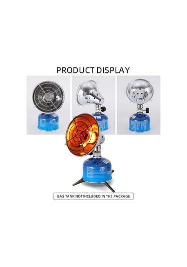 Pazly Taşınabilir Açık Gaz Isıtıcı - Paslanmaz Çelik Gümüş Renk Hafif Ve Pratik Gümüş