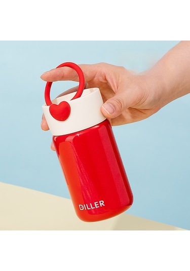 Jian Fan Termos Kupası Kadın Çocuk Öğrenci Kupası - Sarı Sarı