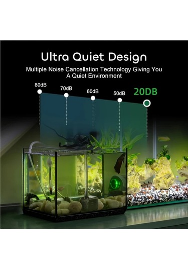 Chuangyinshop Green 30w 550gph Dalgıç Pompa: Balık Tankı Akvaryum Havuz İçin 5ft Hortum Ve 3 Nozul İle Ayarlanabilir Sessiz