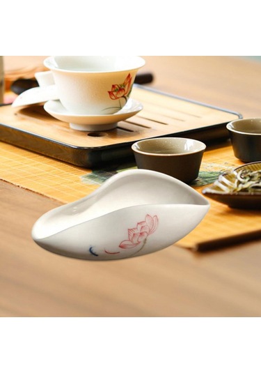 Suntek Ev Büfe Balık Ve Nilüfer Için Seramik Dozaj Kabı