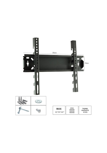 10/65 Lcd Askı Aparatı Sabit 42-55-65 Inç 106-140-165cm