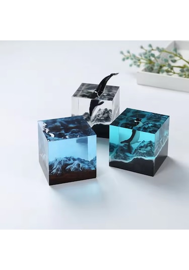 Tahtakale Toptancı Epoksi Silikon Kalıp Küp Modeli 4x4x4 Cm