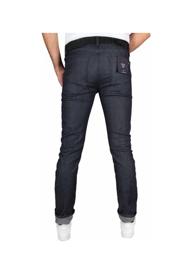 Içi Polarlı Likralı Kışlık Kalın Erkek Kot Pantolon 1242 Koyu Lacivert