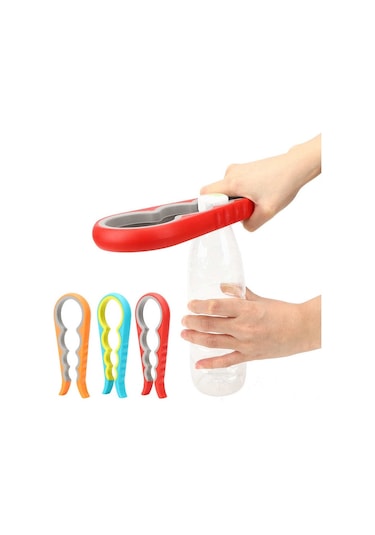 Manuel Konserve Açacağı 3 Adet 4 In 1 Çok Fonksiyonlu Güvenlik Şişe Kapakları Kavanoz Ev Mutfak Açık Parti Pişirme Gereçleri Çok Renkli