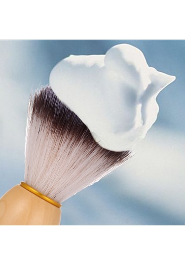 Moveevo Ahşap Erkek Sakal Tıraş Krem Kabı, Sabun Fincanı Ve Köpük Fırçası