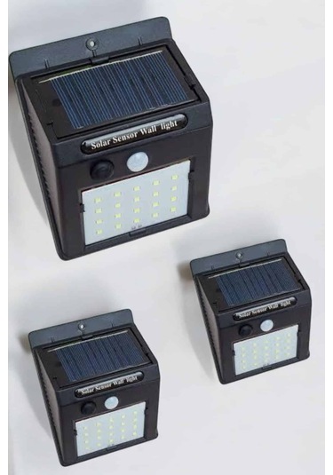 Güneş Enerjili Bahçe Lambası Solar Gece Aydınlatma Sensörlü Lamba