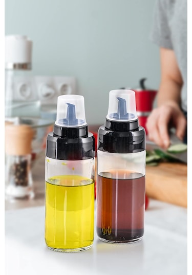 2li Damlatmaz Cam Sosluk Yağlık Yağdanlık Ve Sirkelik 245 Ml