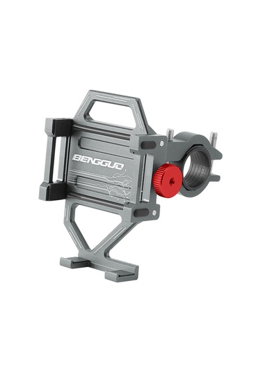 Springsun Bisiklet Ve Motosiket İçin Hafif Alüminyum Telefon Tutucu - Titanyum Renk Diğer