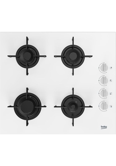 Beko BFC 220 HB - BOCD T 6011 EHB - BDE 6050 HB Beyaz Cam Ankastre Set