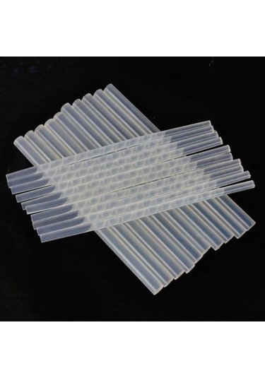 10 Adet, Ince Silikon, Sıcak Silikon, 7 Mm, Şeffaf Mum Silikon,