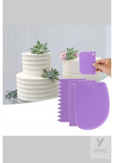 Yayke 3lü Set Hamur Kesme Ve Kazıma Şekillendirici Aparatı