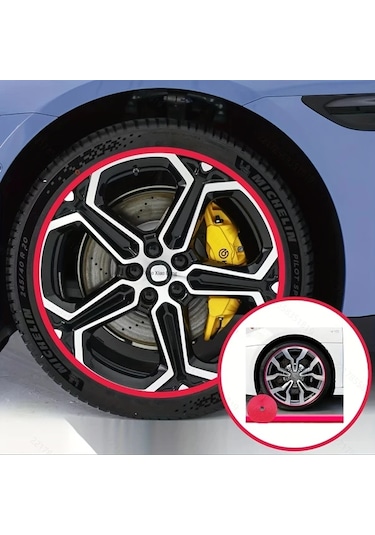 Willowhaven 1 Adet 8 Metre Pembe Jant Koruma Şeridi, Çarpışma Önleyici Lastik Koruması