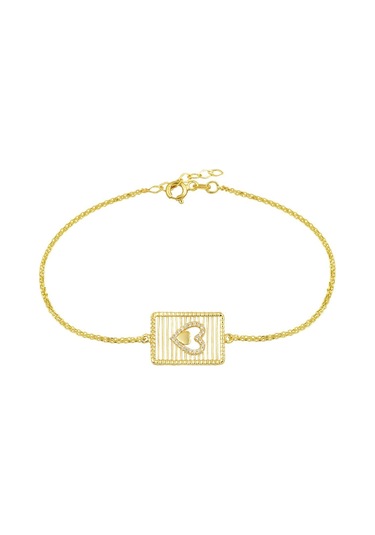 Bilezikci Sarı Altın Kalpli Bileklik Blhz34599 Sarı Altın