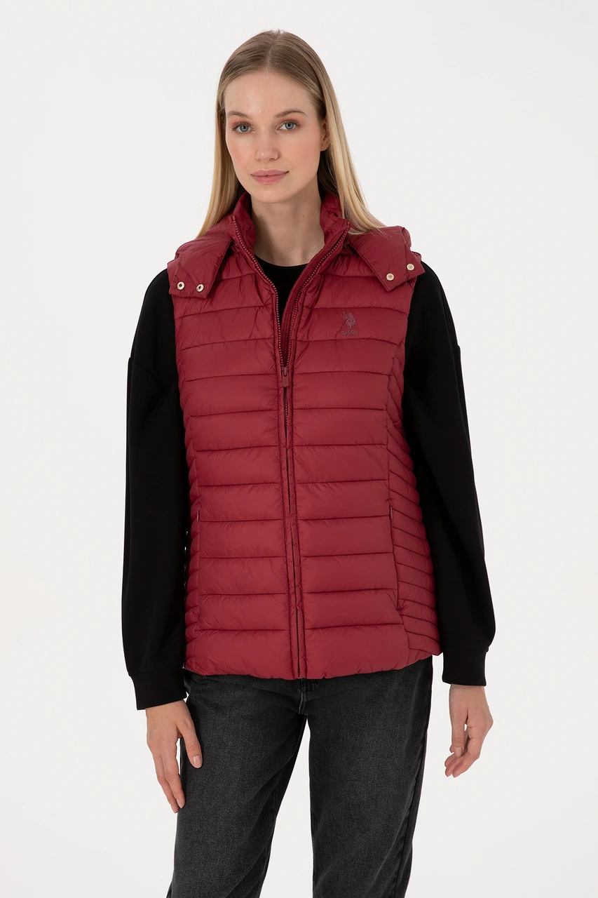 U.s. Polo Assn. Kadın Yelek Dokuma 50307992-vr104 Koyu Frambuaz/dark Raspberry