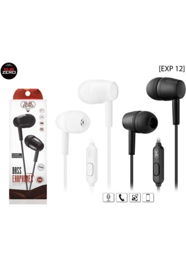 Subzero Epx12 Kablolu Mikrofonlu Kulak İçi Kulaklık Epx12