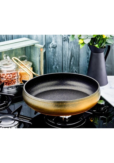 Özlife Rodi 28 CM Tava Gold Sap-Siyah