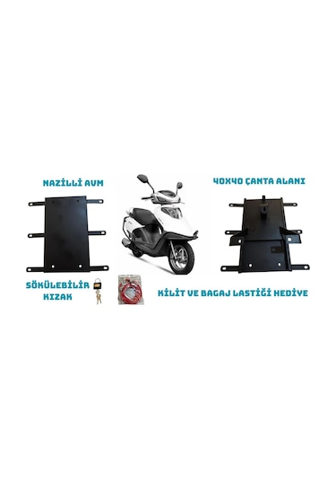 Active 50 Ve 125 Kızaklı Kurye Paket Çanta Demiri