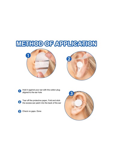 Xindoker 60 Adet Pu Membran Su Geçirmez Kulak Yastığı - Bebekler İçin Duş, Yüzme Ve Saç Yıkama Kulak Koruyucu