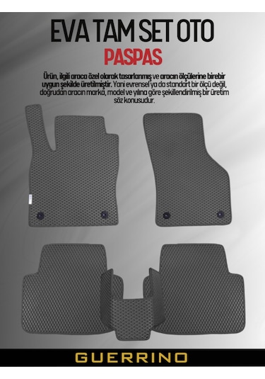 Volkswagen-polo- 2009-2017 İçin Eva İç Paspas Takımı Metal Topukluk Hariç