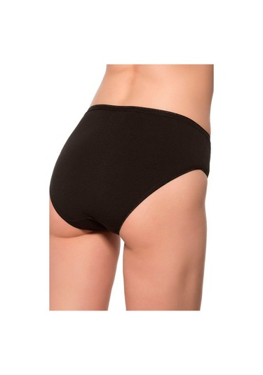 Bonbonetti Kadın Siyah 5'Li Paket Likralı Bato  Siyah Kadın Külot Siyah