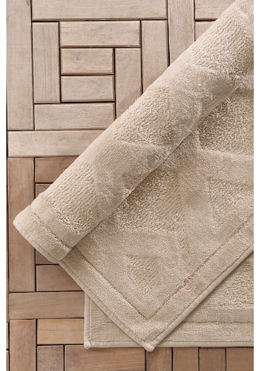 Yataş Bedding Milo Banyo Paspası Seti - Bej (50x60 cm + 60x100 cm) Bej