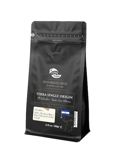 Coffeetropic Terra Single Origin El Salvador Santa Ana Volcano Çekirdek 250 G