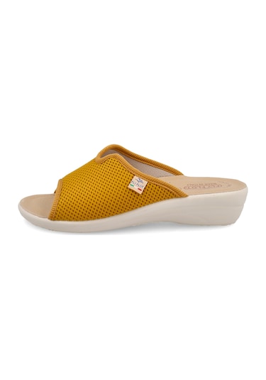 Terlik Kadın Diğer T4 429 Fe Fly Flot Cloth Slipper Yellow Sarı